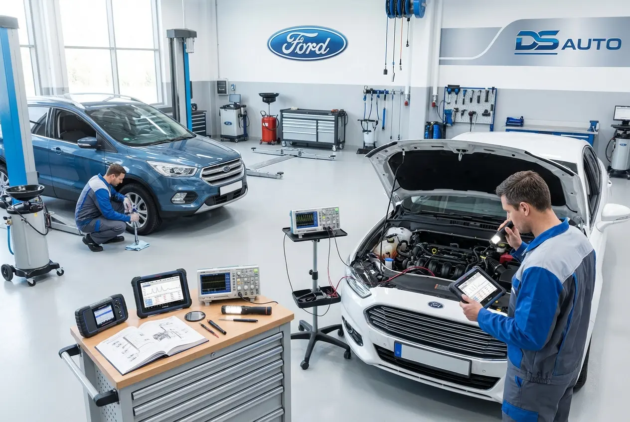 Проверка ДВС Ford в автосервисе DS Auto в Жуковском
