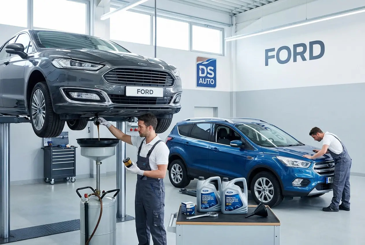 Замена масла в двигателе Ford в автосервисе в Жуковском
