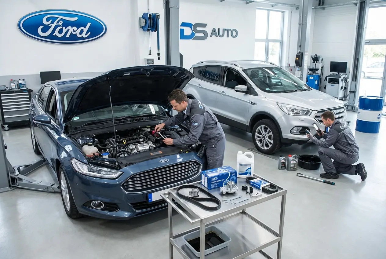 Диагностика и замена ремня ГРМ Ford в автосервисе DS AUTO в Жуковском – качественное обслуживание
